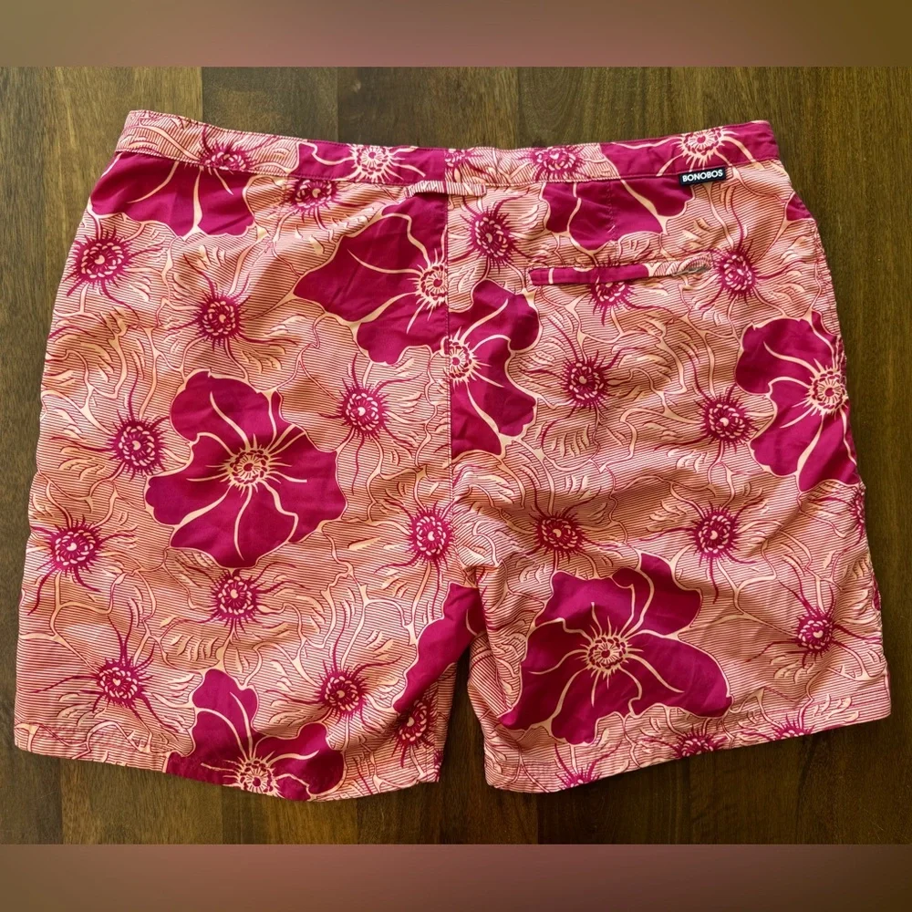 Bonobos Elvio Floral Swim‎ Shorts Trunks Men’s Size 35